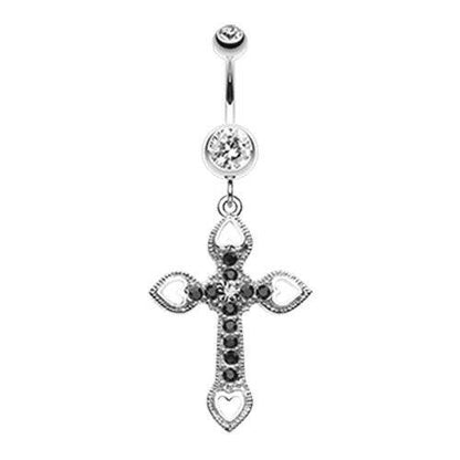 Cross Hearts Belly Button Ring Navel Ring Impulse Piercings