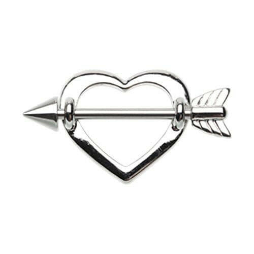 Cupid's Heart Nipple Shield Ring Nipple Ring Impulse Piercings