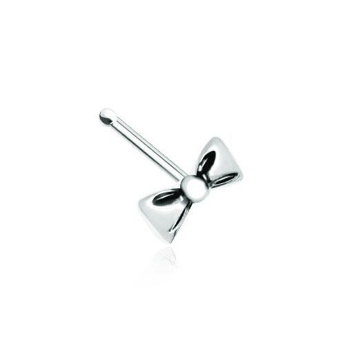 Cutesy Bow-Tie Nose Stud Ring Nose Ring Impulse Piercings