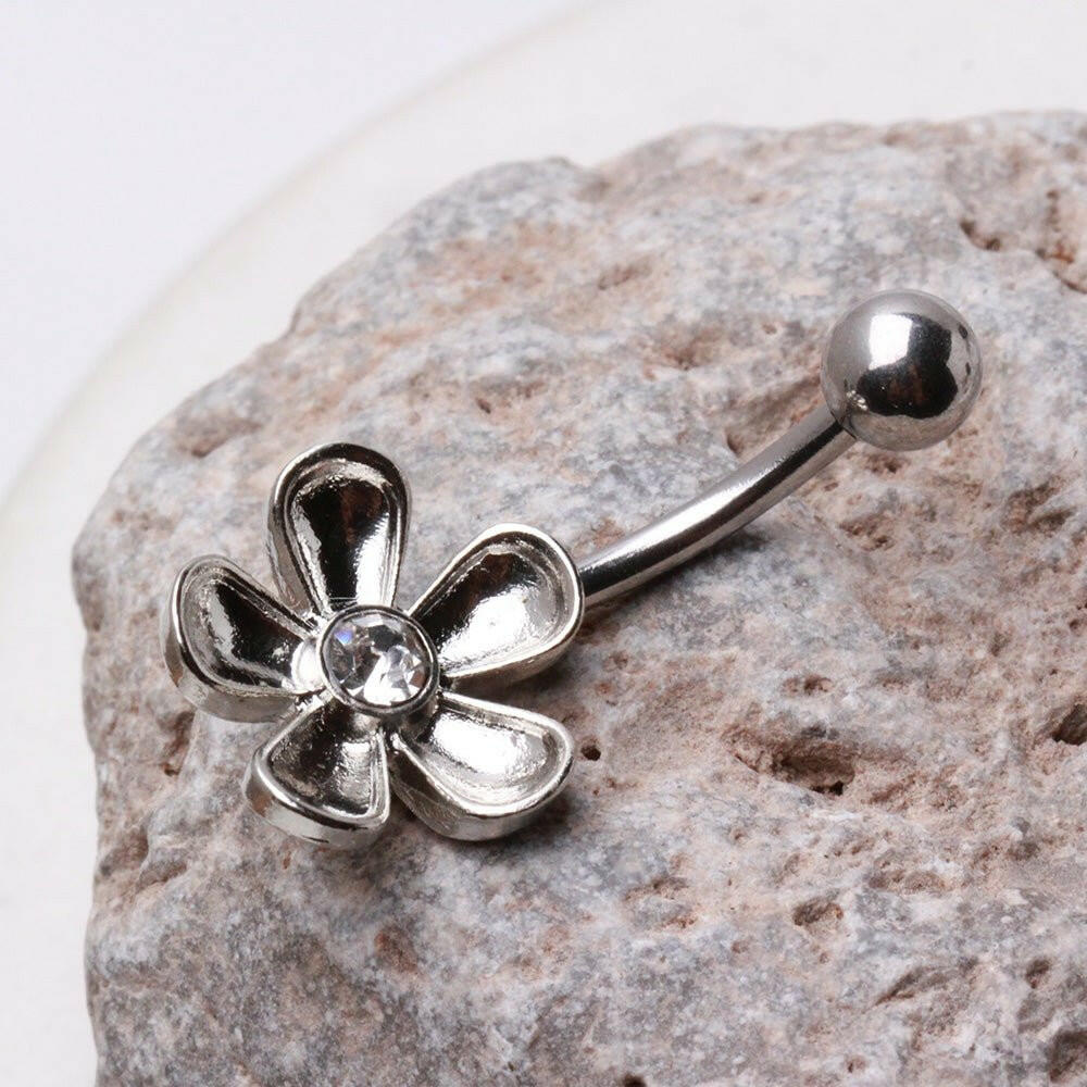 Daisy Flower Navel Ring Navel Ring Impulse Piercings