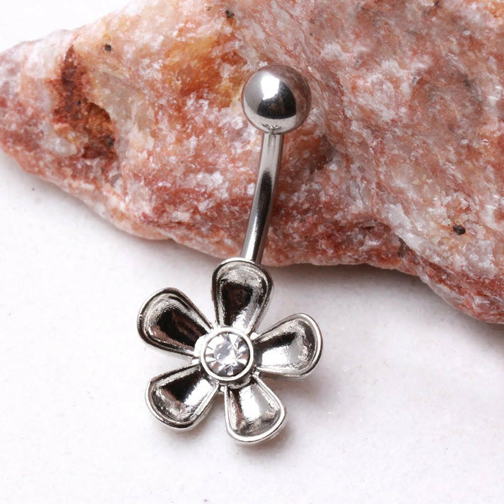 Daisy Flower Navel Ring Navel Ring Impulse Piercings