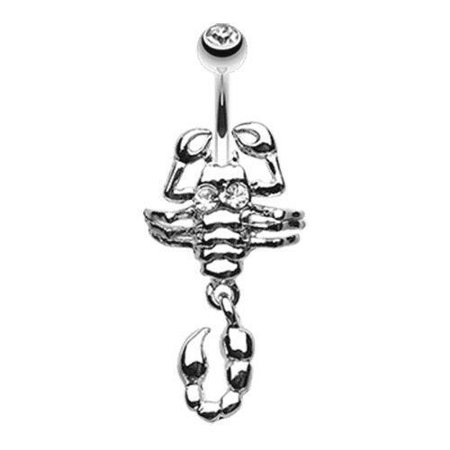 Dangling Scorpion Belly Button Ring Navel Ring Impulse Piercings