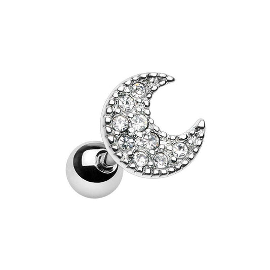 DayDream Moon Cartilage Tragus Earring Impulse Piercings Steel