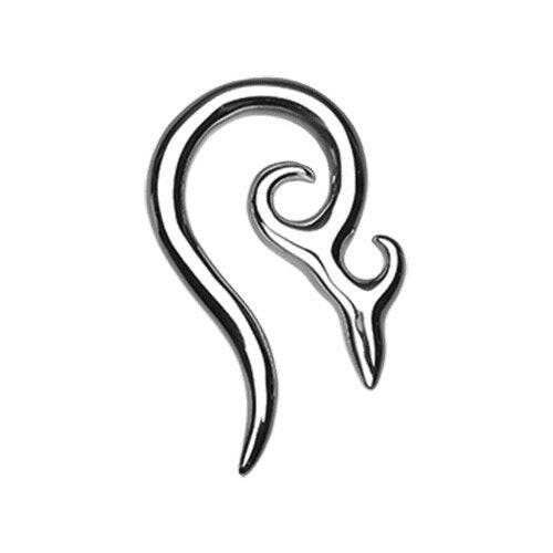 Devil's Horn Steel Ear Gauge Spiral Hanging Taper Tapers Impulse Piercings 14 GA (1.6mm)