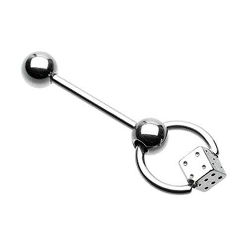 Dice Top Steel Slave Barbell Ring Barbell Impulse Piercings