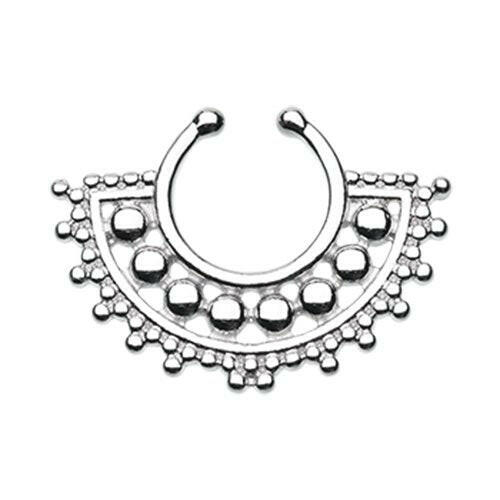 Divine Filigree Fake Septum Clip-On Ring Fake Septum Ring Impulse Piercings