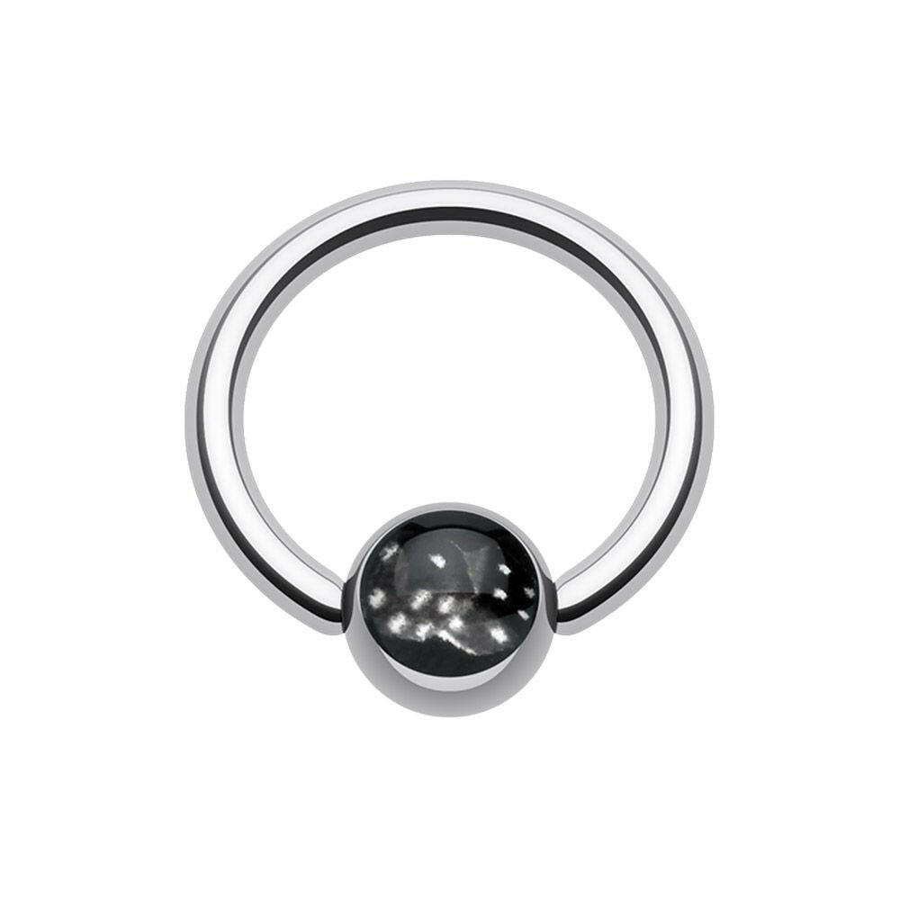 Double Dice Logo Ball Captive Bead Ring Captive Bead Impulse Piercings