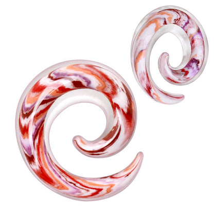 Double Glass Swirl Spiral Taper