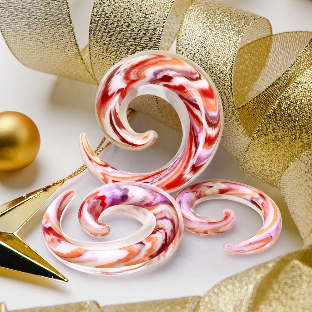 Double Glass Swirl Spiral Taper