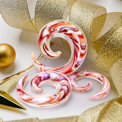 Double Glass Swirl Spiral Taper
