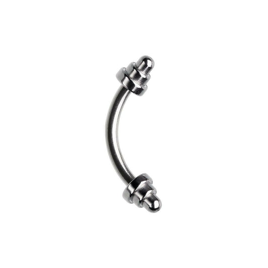 Dumbbell Weightlifting Curved Barbell Eyebrow Ring Curved Barbell Impulse Piercings