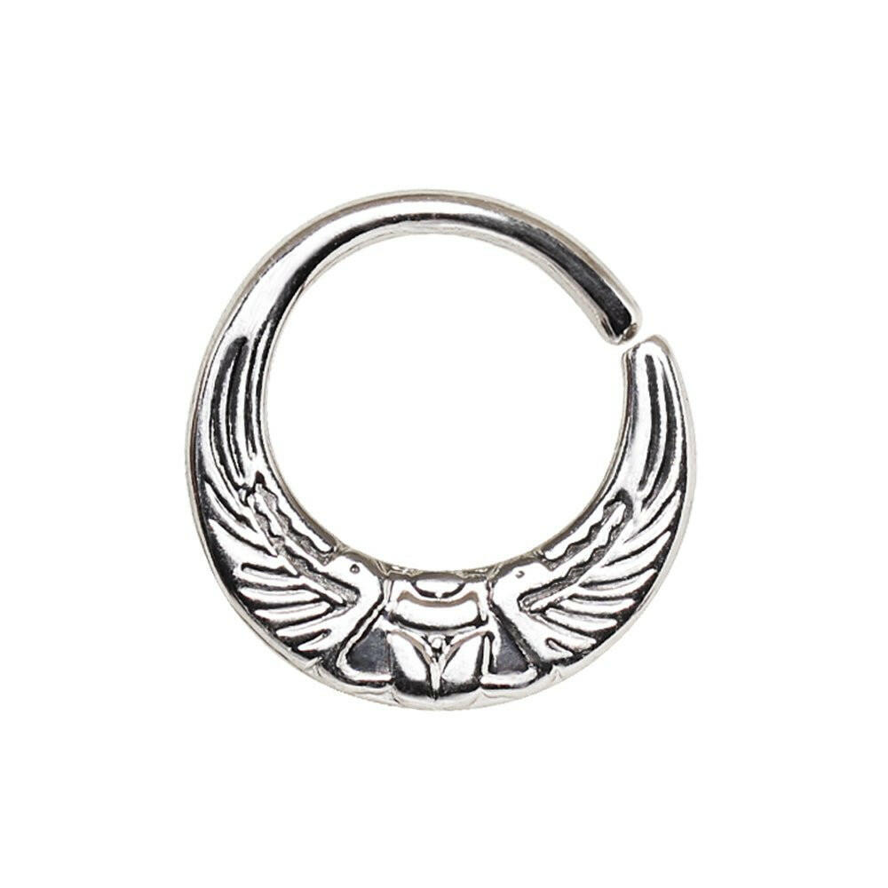 Egyptian Winged Sun Seamless Rings Seamless Ring Impulse Piercings