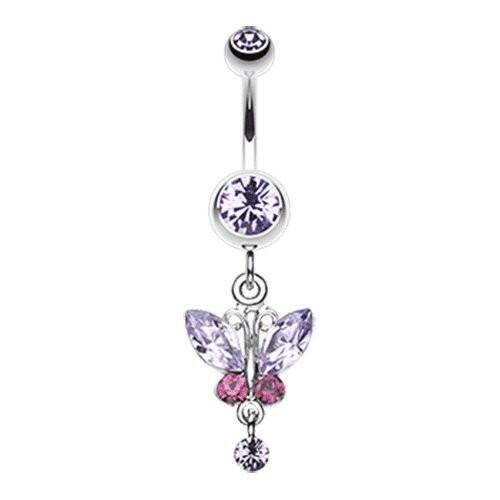 Elegant Butterfly Belly Button Ring Navel Ring Impulse Piercings