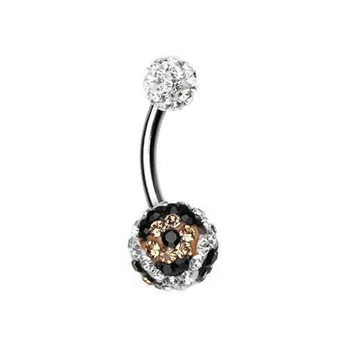 Elegant Vestige Multi-Sprinkle Dot Belly Button Ring Navel Ring Impulse Piercings