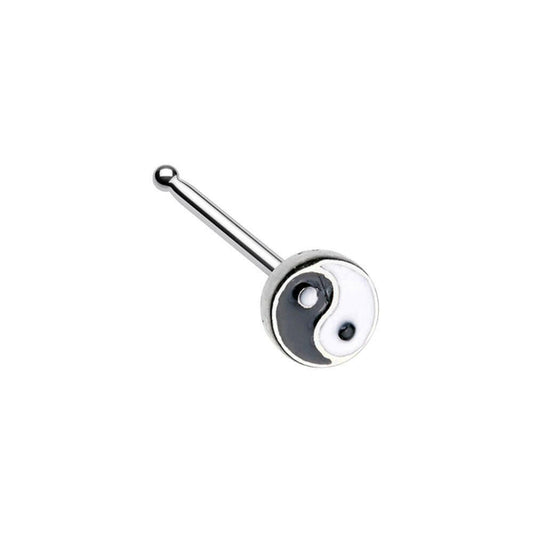 Enamel Yin Yang Nose Stud Ring Nose Ring Impulse Piercings