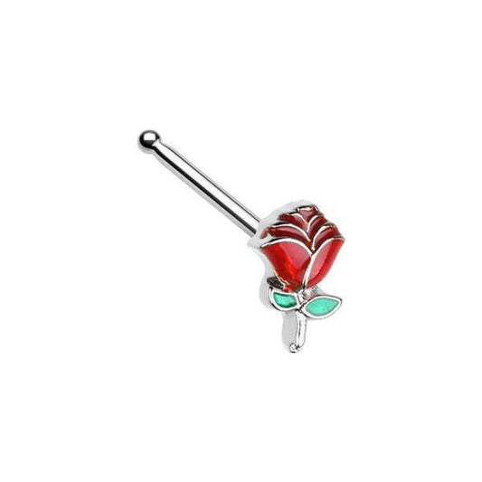 Enchanted Rose Nose Stud Ring Nose Ring Impulse Piercings