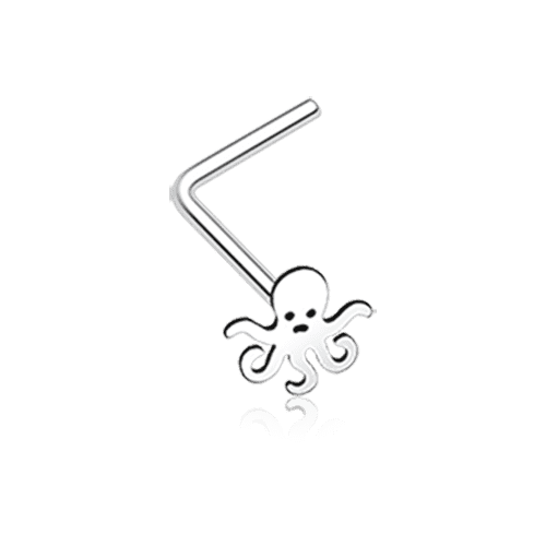 Evil Octopus L-Shaped Nose Ring Nose Ring Impulse Piercings