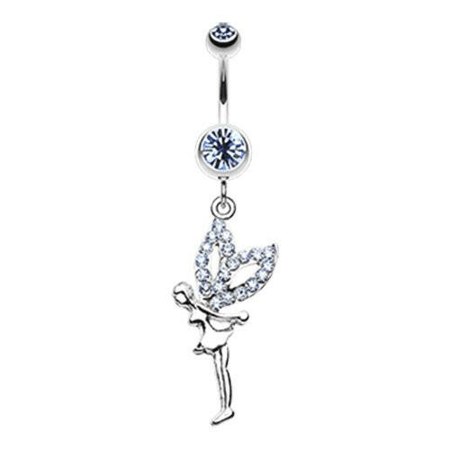 Fairy Dazzle Belly Button Ring Navel Ring Impulse Piercings Aqua