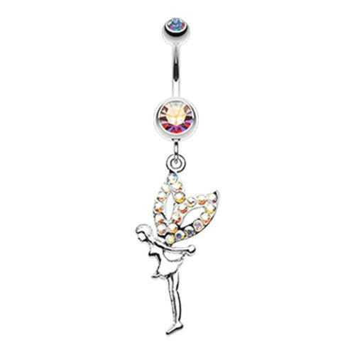 Fairy Dazzle Belly Button Ring Navel Ring Impulse Piercings Aurora Borealis