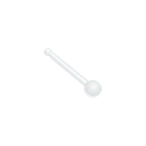 Flexible Ball Top Clear UV Acrylic Nose Stud Retainer Nose Ring Impulse Piercings 20 gauge (0.8mm)