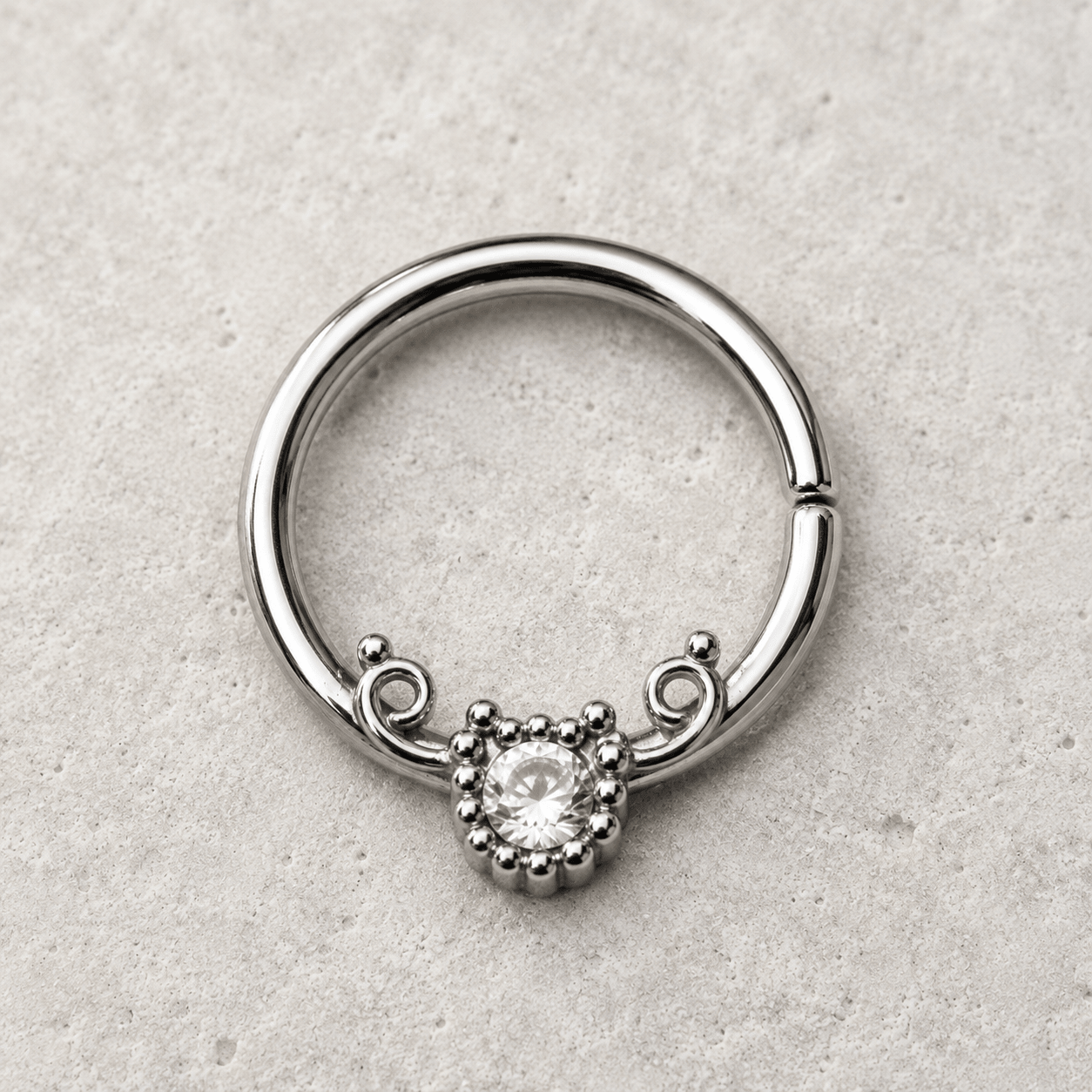 Stainless Steel Flower Vine Annealed Seamless Ring - Skin Metals