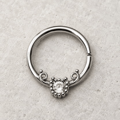 Stainless Steel Flower Vine Annealed Seamless Ring - Skin Metals