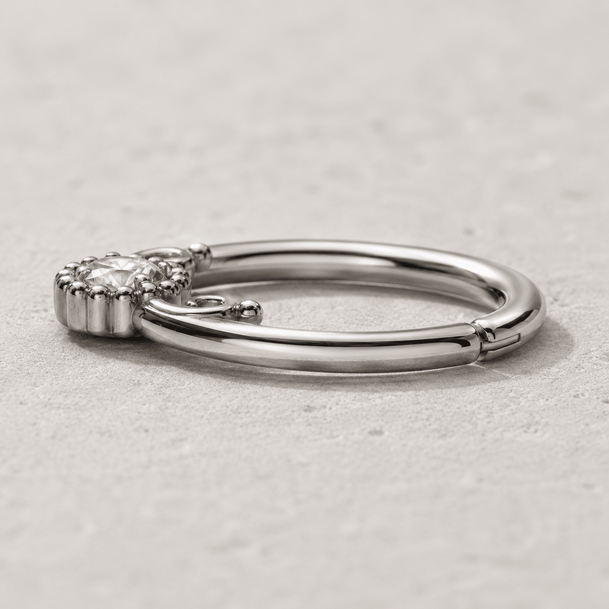 Stainless Steel Flower Vine Annealed Seamless Ring - Skin Metals