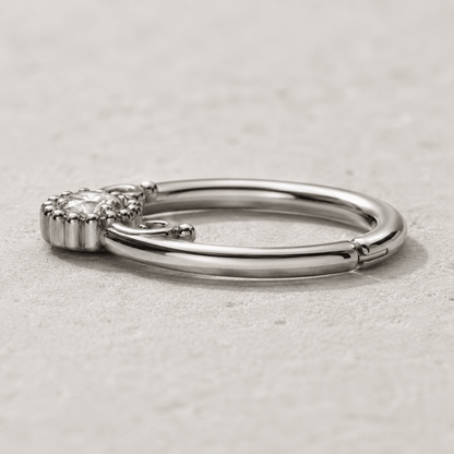 Stainless Steel Flower Vine Annealed Seamless Ring - Skin Metals