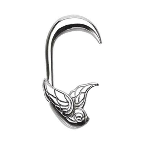 Flying Sparrow Steel Ear Gauge Hanging Taper Tapers Impulse Piercings 14 GA (1.6mm)