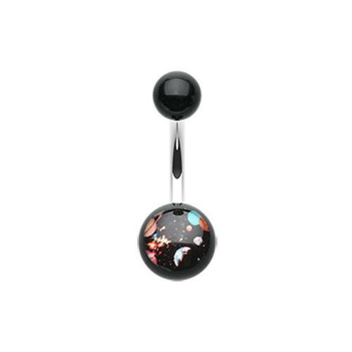 Galaxy Daze Acrylic Logo Belly Button Ring Navel Ring Impulse Piercings