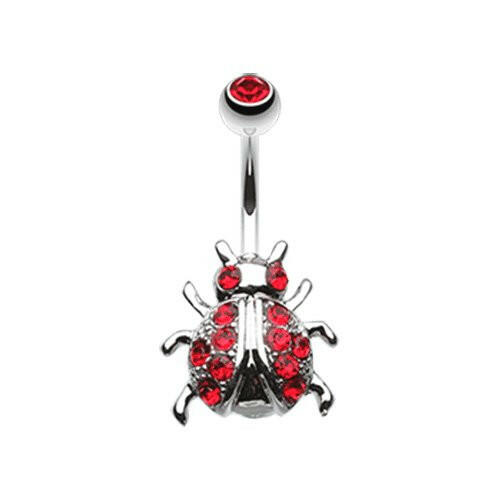 Gleaming Lady Bug Belly Button Ring Navel Ring Impulse Piercings