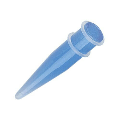 Glow in the Dark UV Acrylic Ear Stretching Taper Tapers Impulse Piercings 4 GA (5mm) Blue