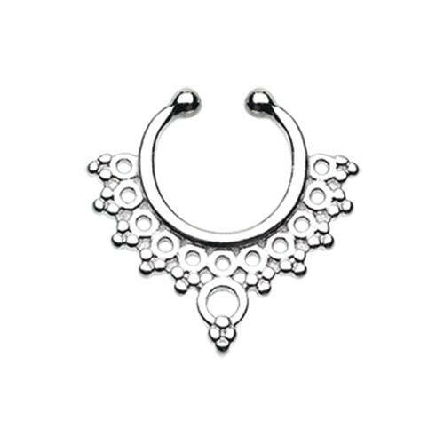 Goddess Filigree Fake Septum Clip-On Ring Fake Septum Ring Impulse Piercings