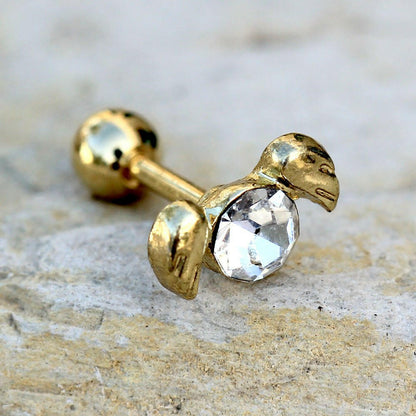 Gold Plated Angel Wings Cartilage Earring