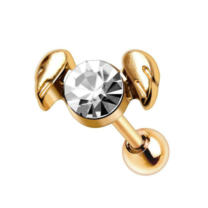 Gold Plated Angel Wings Cartilage Earring