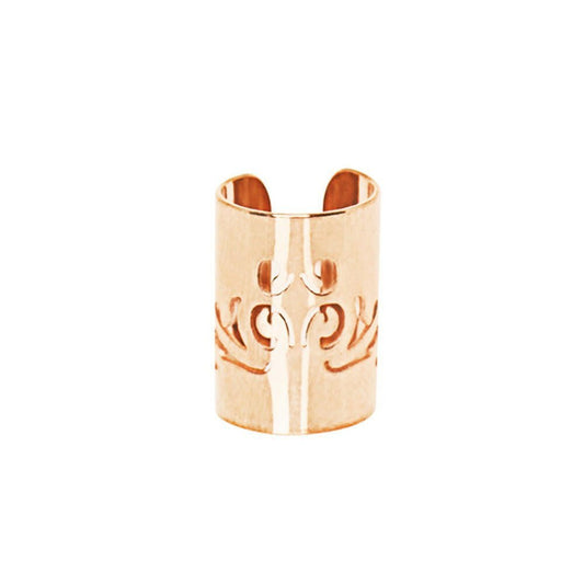 Gold Plated Baroque Patterned Cartilage Ear Cuff