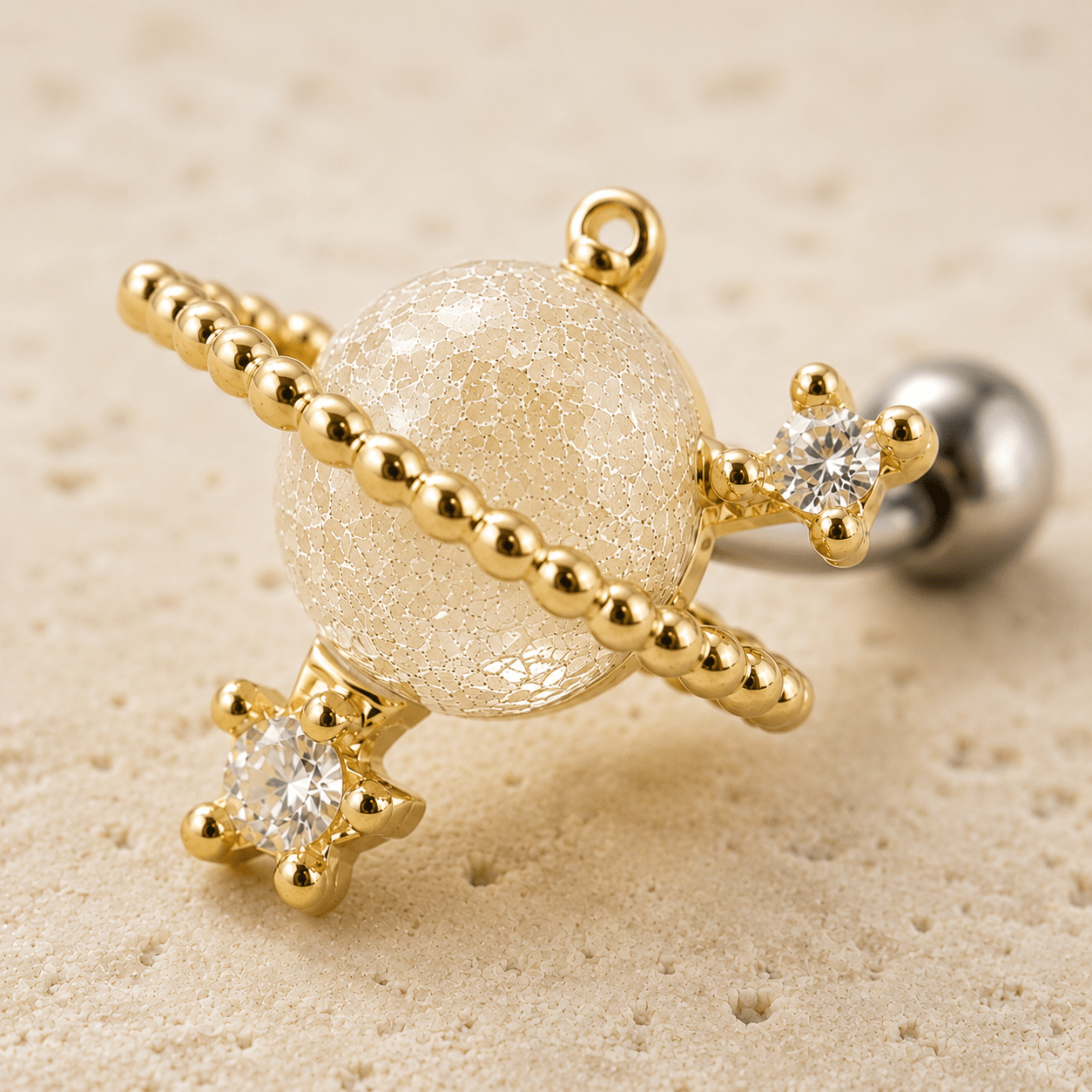 Gold Plated Golden Galaxy Cartilage Earring