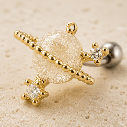 Gold Plated Golden Galaxy Cartilage Earring