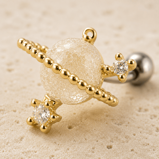 Gold Plated Golden Galaxy Cartilage Earring