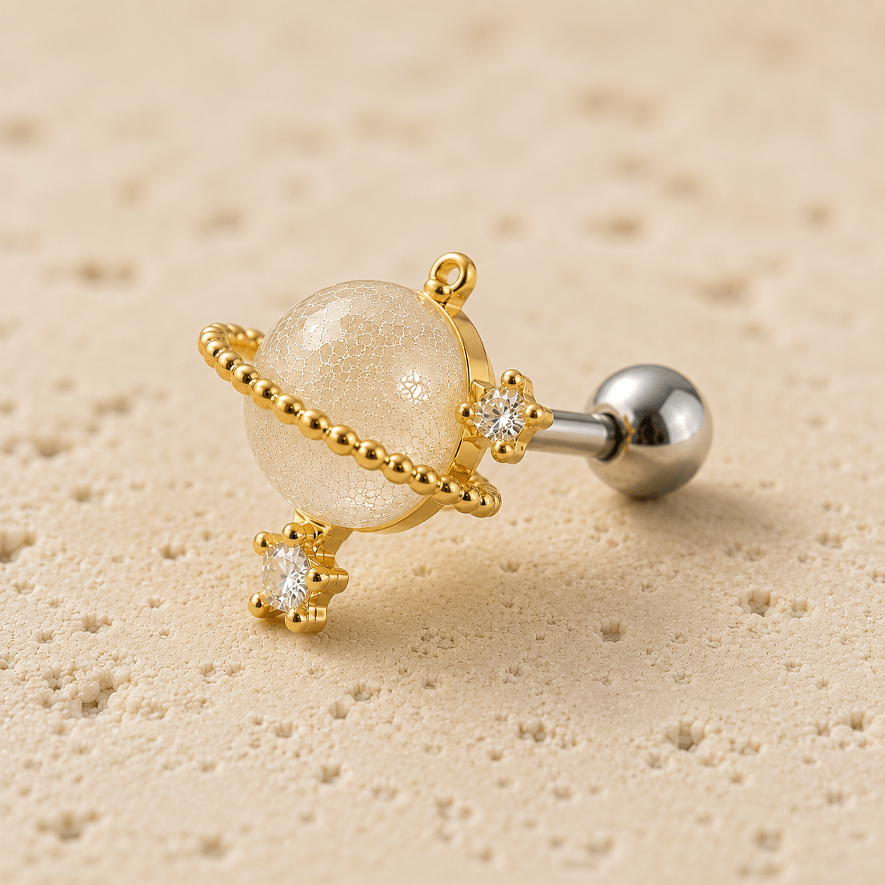 Gold Plated Golden Galaxy Cartilage Earring