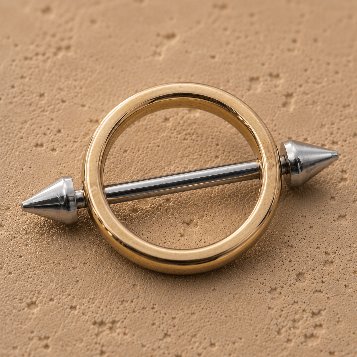 Gold Plated Spiked Circular Nipple Shield