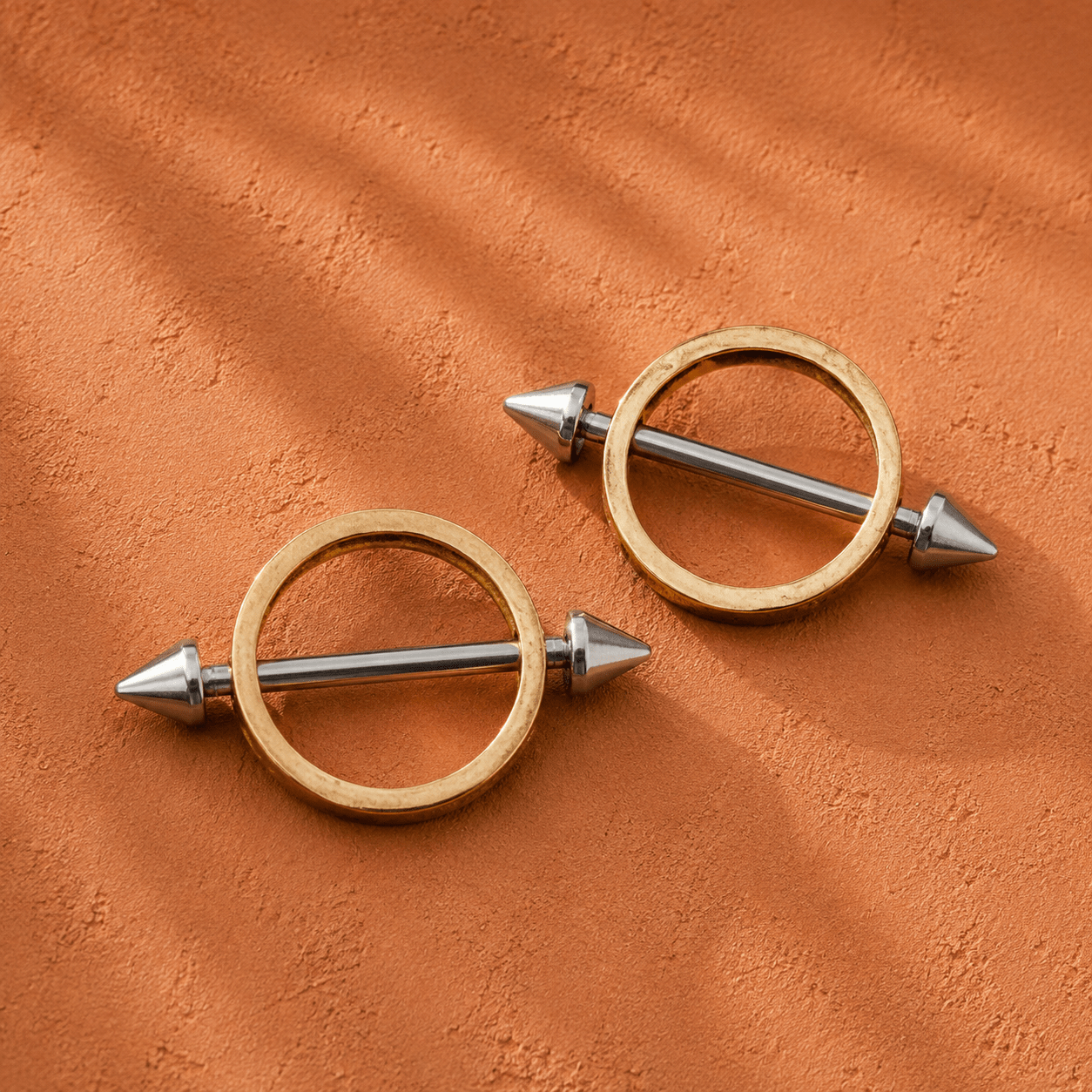 Gold Plated Spiked Circular Nipple Shield
