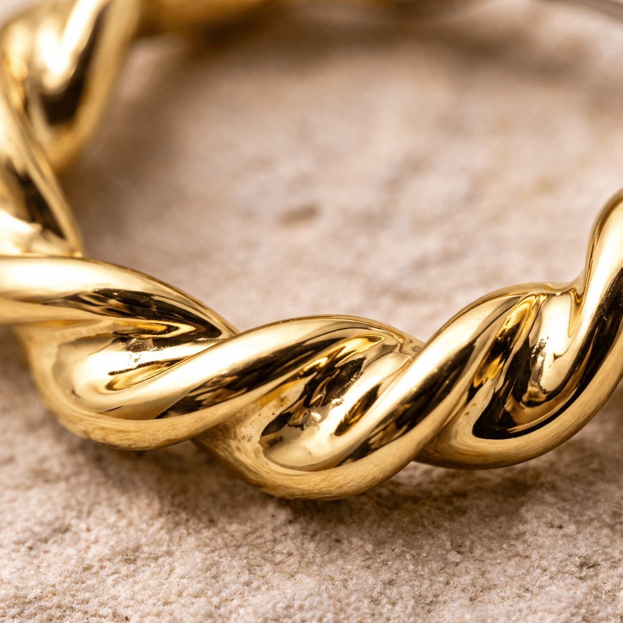 Gold Plated Twisted Septum Clicker - Skin Metals