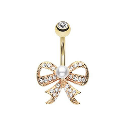 Golden Bow-Tie Splendid Belly Button Ring Navel Ring Impulse Piercings