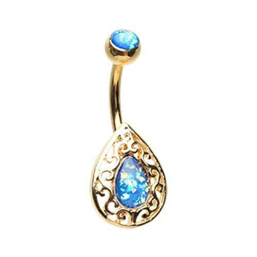 Golden Cleopatra Egyptian Belly Button Ring Navel Ring Impulse Piercings