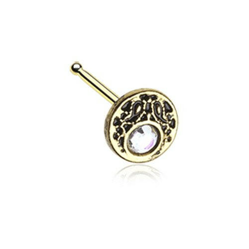 Golden Crescent Legend Sparkle Icon Nose Stud Ring Nose Ring Impulse Piercings