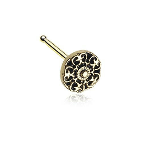 Golden Kali Filigree Icon Nose Stud Ring Nose Ring Impulse Piercings