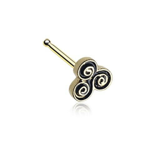 Golden Trilogy Filigree Icon Nose Stud Ring Nose Ring Impulse Piercings