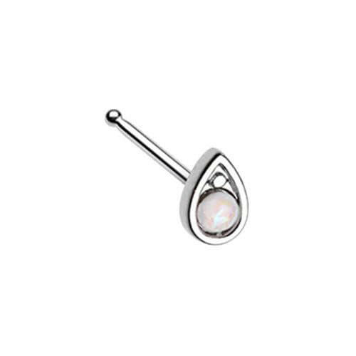 Grand Opal TearDrop Nose Stud Ring Nose Ring Impulse Piercings