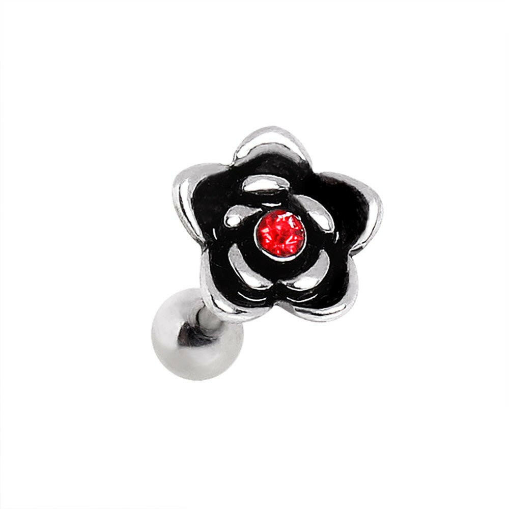 Heart Rose Flower Cartilage Earring Cartilage Impulse Piercings